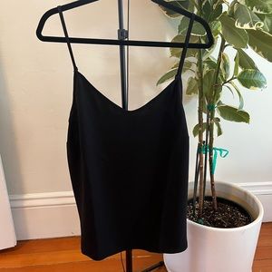Banana Republic black V-neck tank. Size XL